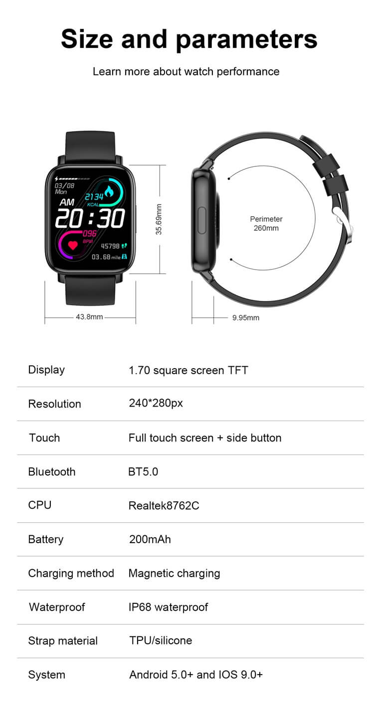 A1 1.7 HD Retina Reloj inteligente Android de pantalla grande-Shenzhen Shengye Technology Co.,Ltd