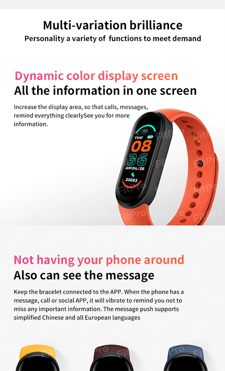 M6 Global Version Band Спортивный фитнес-браслет-Shenzhen Shengye Technology Co.,Ltd