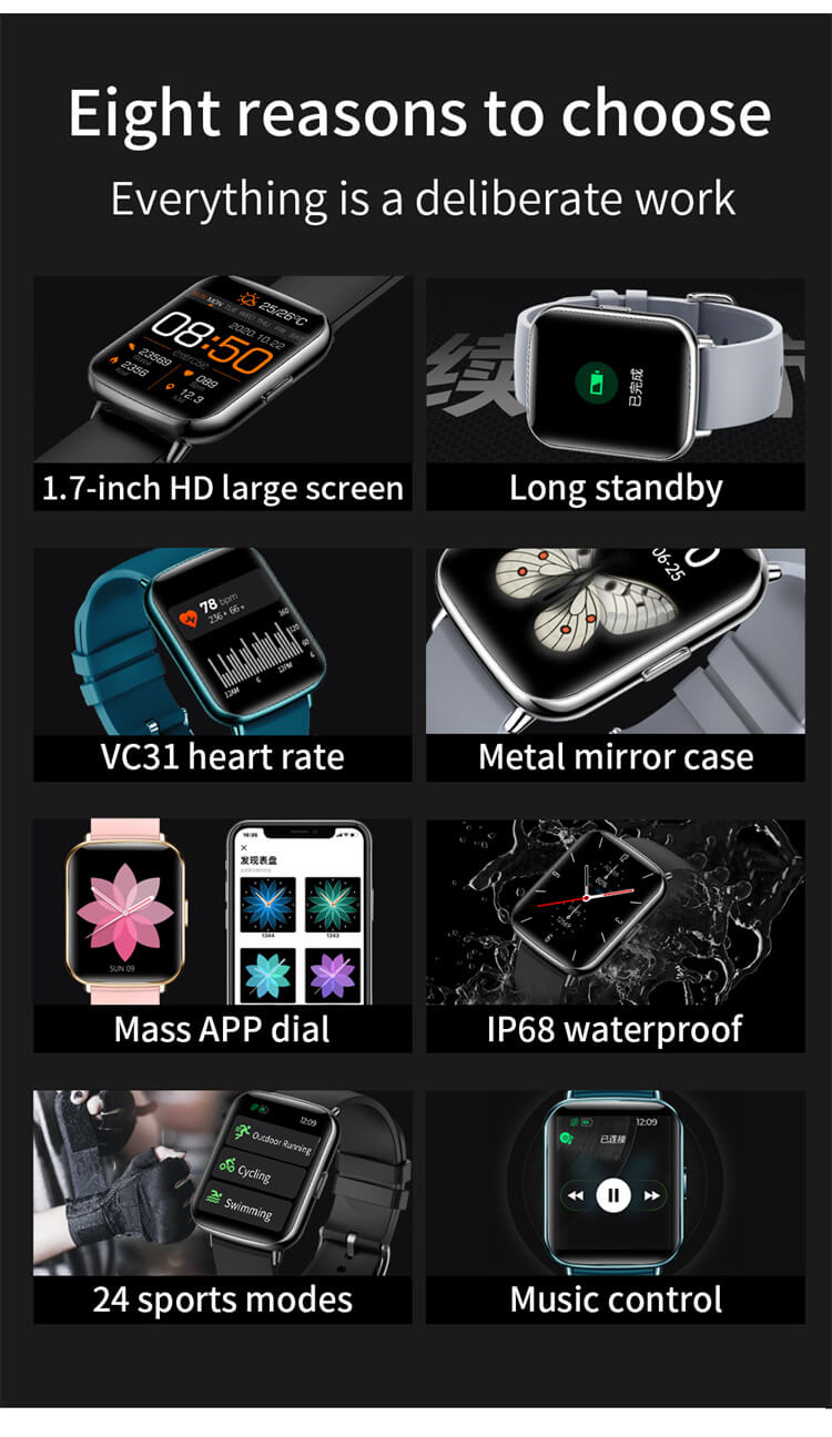 L12 Gloryfit App Smartwatch z ekranem dotykowym TFT-Shenzhen Shengye Technology Co., Ltd