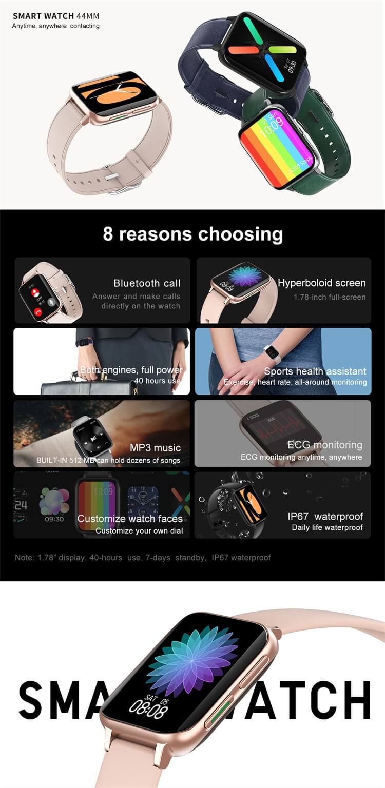 DT93 MP3 Music IP67 Waterproof ECG Monitor Smart Watch-Shenzhen Shengye Technology Co.,Ltd