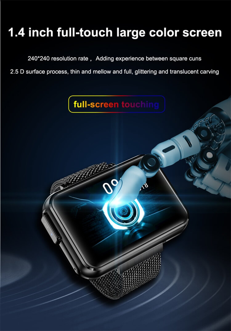 T91 TWS Pulsera con pantalla táctil completa Reloj inteligente con auriculares Auriculares-Shenzhen Shengye Technology Co.,Ltd