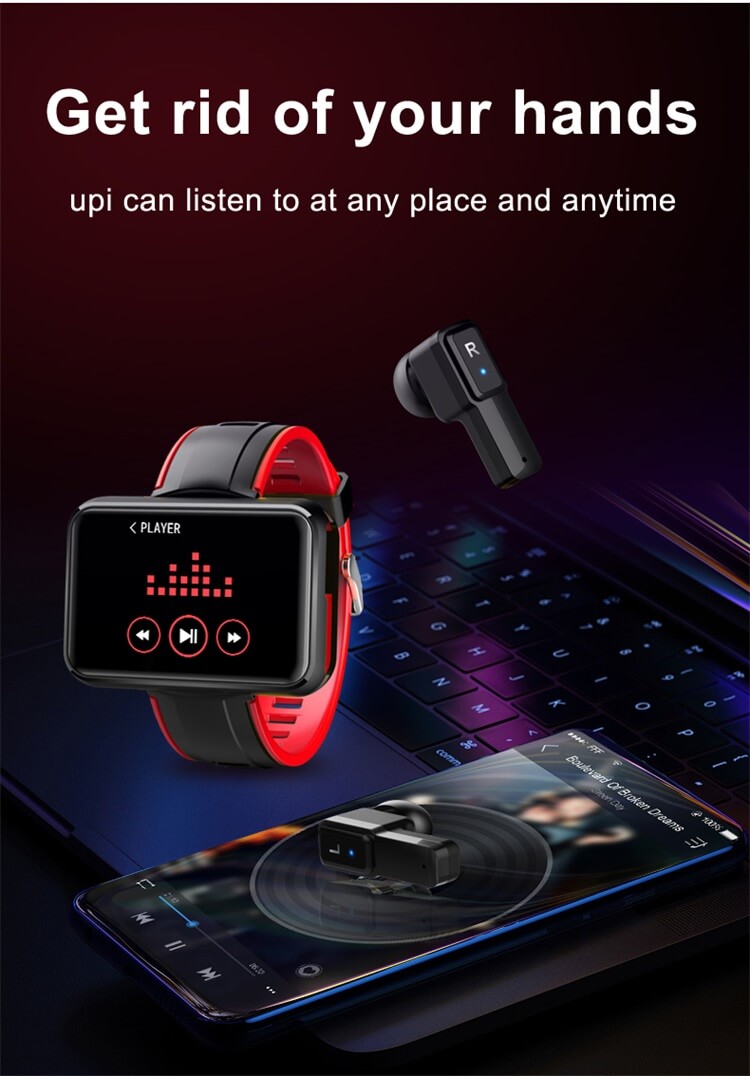 T91 TWS Full Touch Screen Bracelet Smart Watch With Earbuds Earphone-Shenzhen Shengye Technology Co.,Ltd