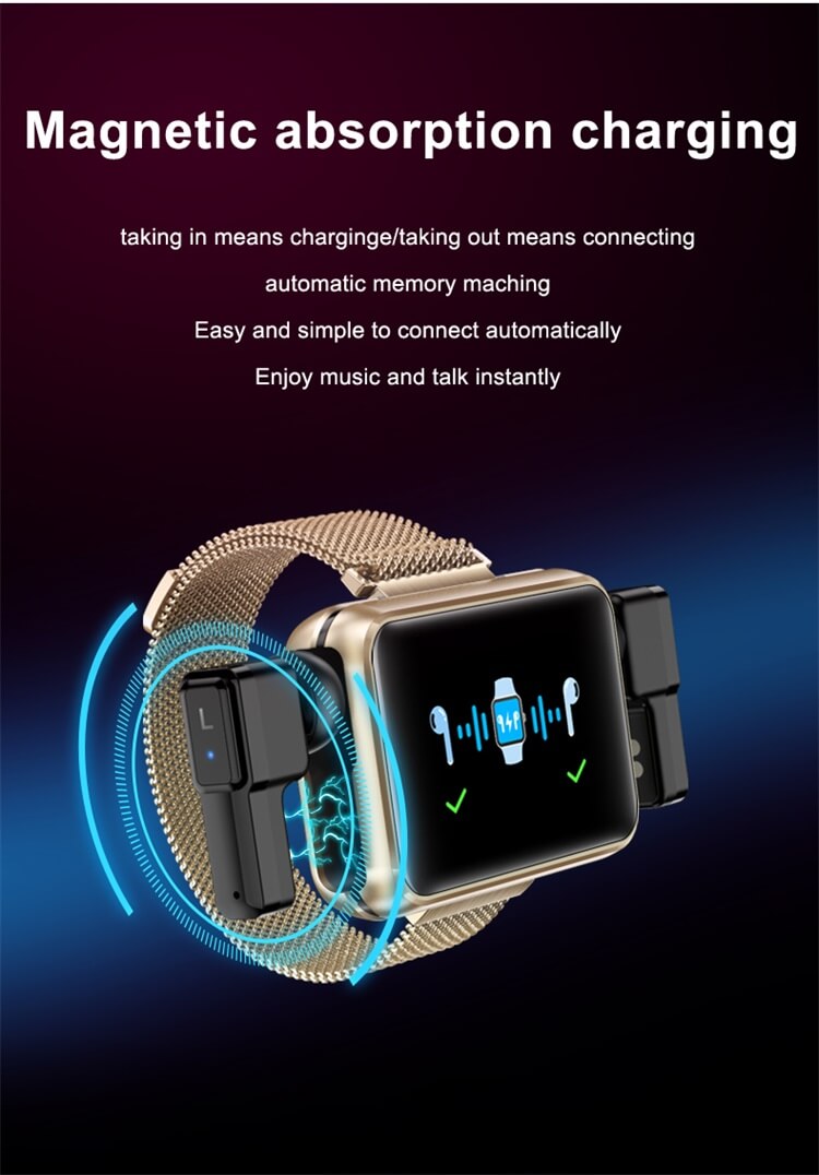 T91 TWS Pulsera con pantalla táctil completa Reloj inteligente con auriculares Auriculares-Shenzhen Shengye Technology Co.,Ltd