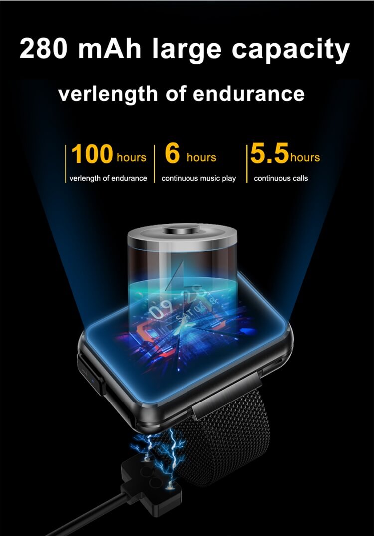 T91 TWS Pulsera con pantalla táctil completa Reloj inteligente con auriculares Auriculares-Shenzhen Shengye Technology Co.,Ltd