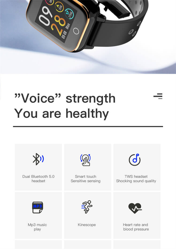 M6 Reproductor de MP3 TWS Auriculares deportivos Smartwatch-Shenzhen Shengye Technology Co.,Ltd