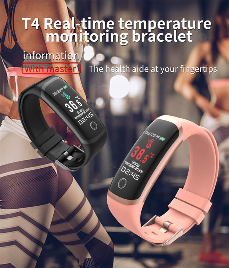 T4 Fitness Smart Bracelet Temperature Wristband-Shenzhen Shengye Technology Co.,Ltd