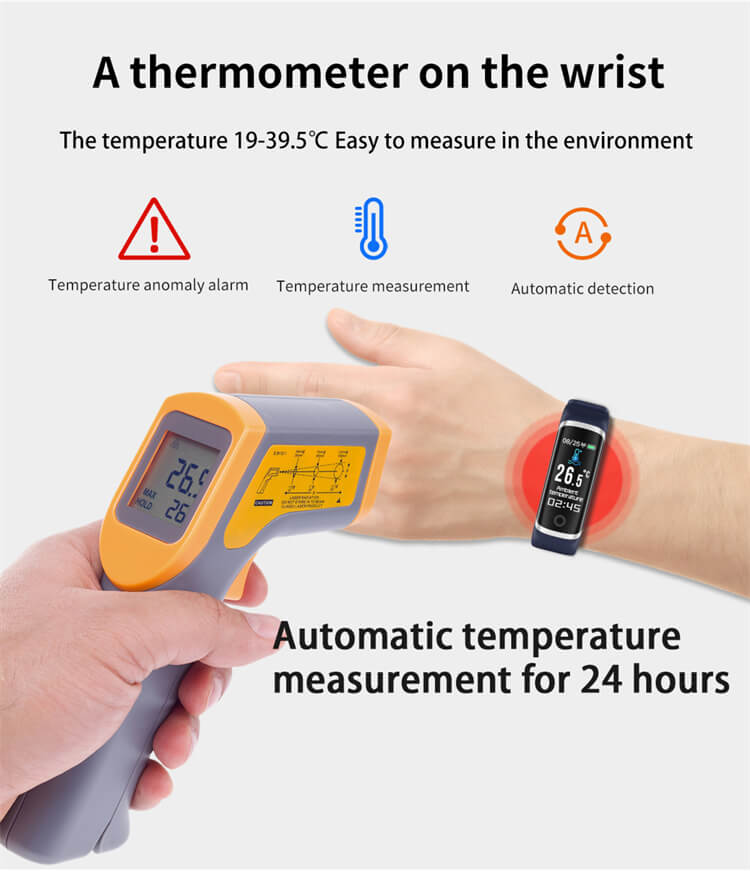 T4 Fitness Smart Bracelet Temperature Wristband-Shenzhen Shengye Technology Co.,Ltd