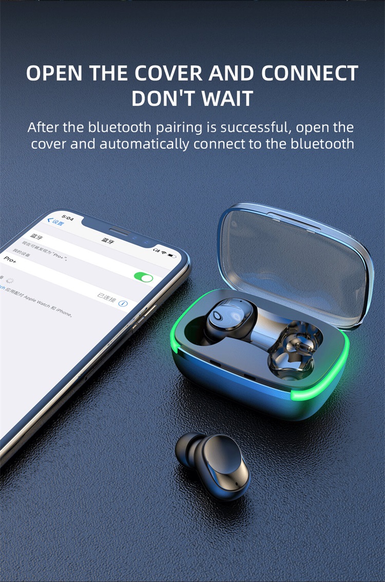 Y60 Auricolari Bluetooth personalizzati economici personalizzati OEM IPX4 impermeabili con luce-Shenzhen Shengye Technology Co., Ltd