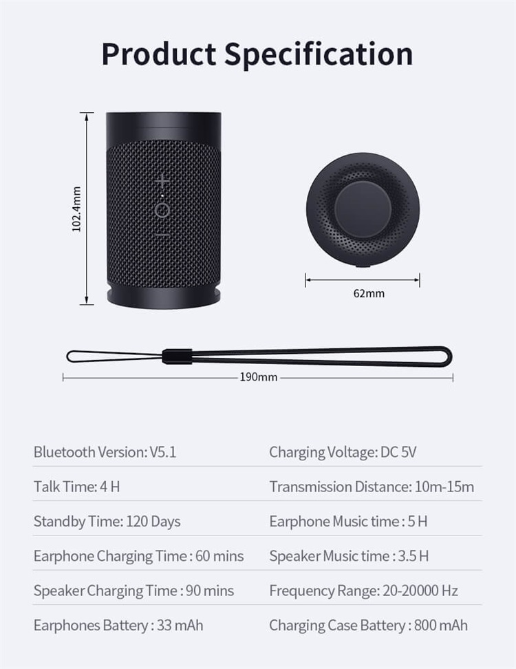 B40 2 in 1 Wholesale Mini Portable TWS Wireless Earbuds With Bass Speaker-Shenzhen Shengye Technology Co.,Ltd