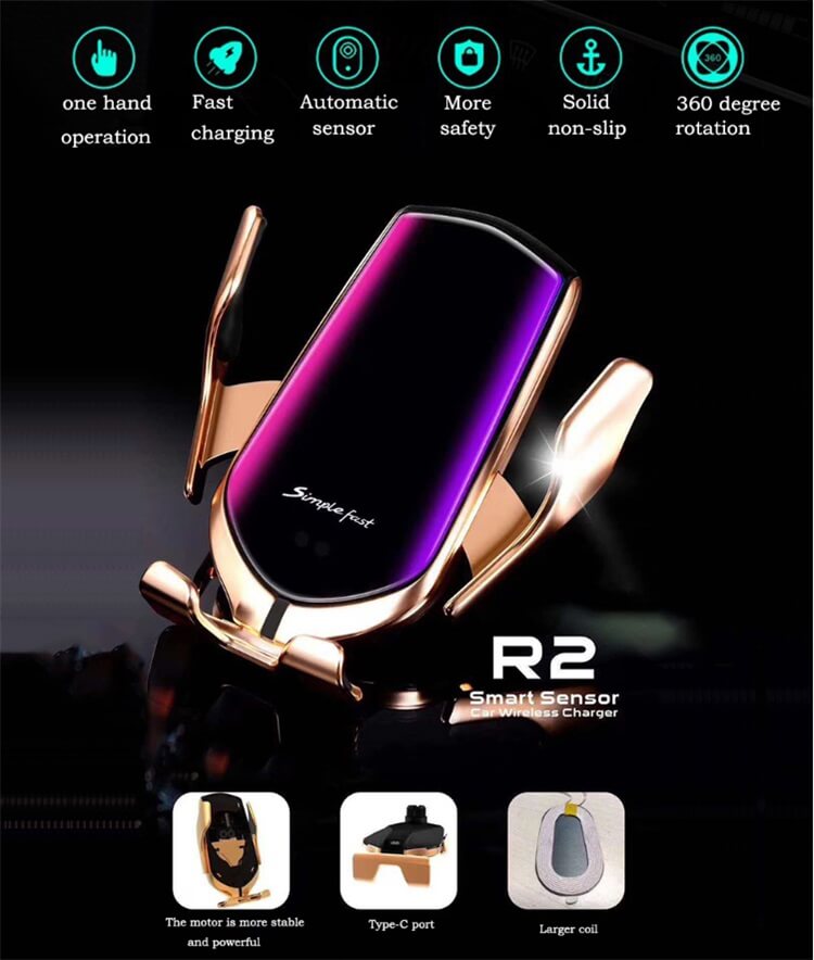 Cargador de coche inalámbrico de inducción infrarroja inteligente rápido R2-Shenzhen Shengye Technology Co.,Ltd