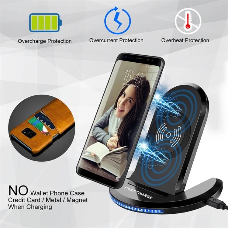 U8 Vertical Foldable Fast Wireless Phone Chargers Stand-Shenzhen Shengye Technology Co.,Ltd