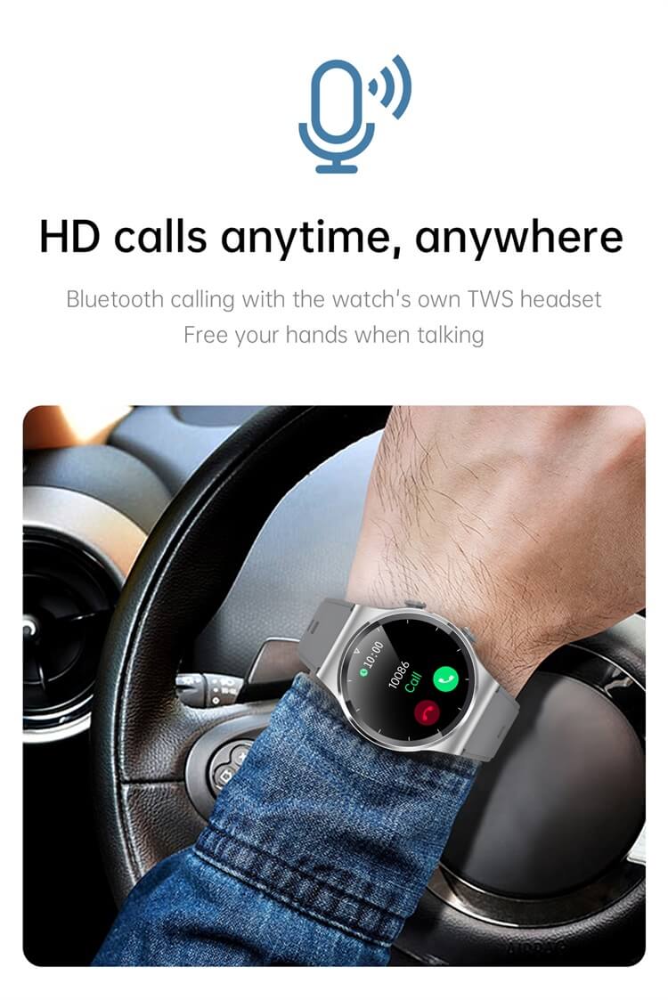 Reloj inteligente GT69 con pantalla táctil completa y pantalla HD con auriculares-Shenzhen Shengye Technology Co.,Ltd