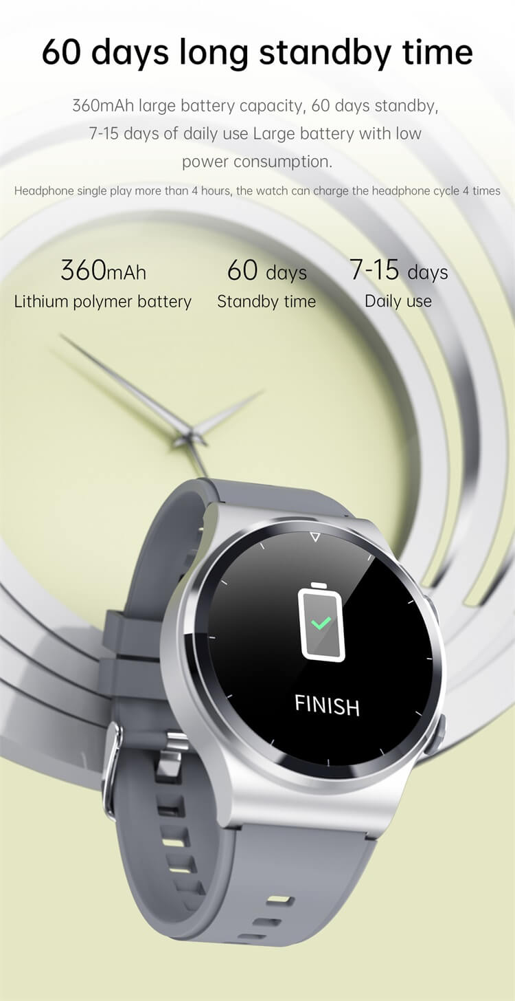 Reloj inteligente GT69 con pantalla táctil completa y pantalla HD con auriculares-Shenzhen Shengye Technology Co.,Ltd