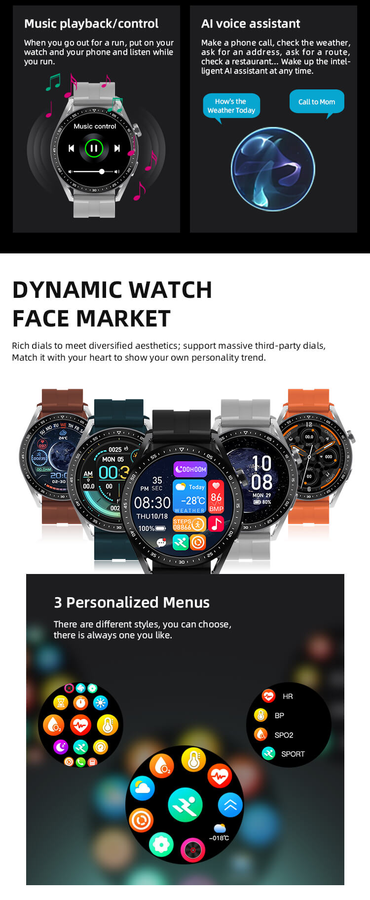 HW3 Pro Wearfit Android-телефон Спортивные умные часы с пульсометром-Shenzhen Shengye Technology Co.,Ltd