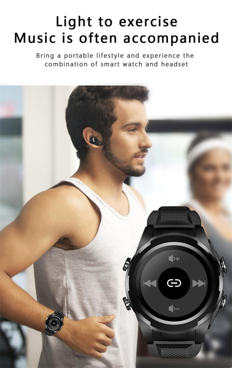 JM06 2 In 1 Smart Watch With Earbuds Earphone Hifi Music Reloj Inteligente-Shenzhen Shengye Technology Co.,Ltd