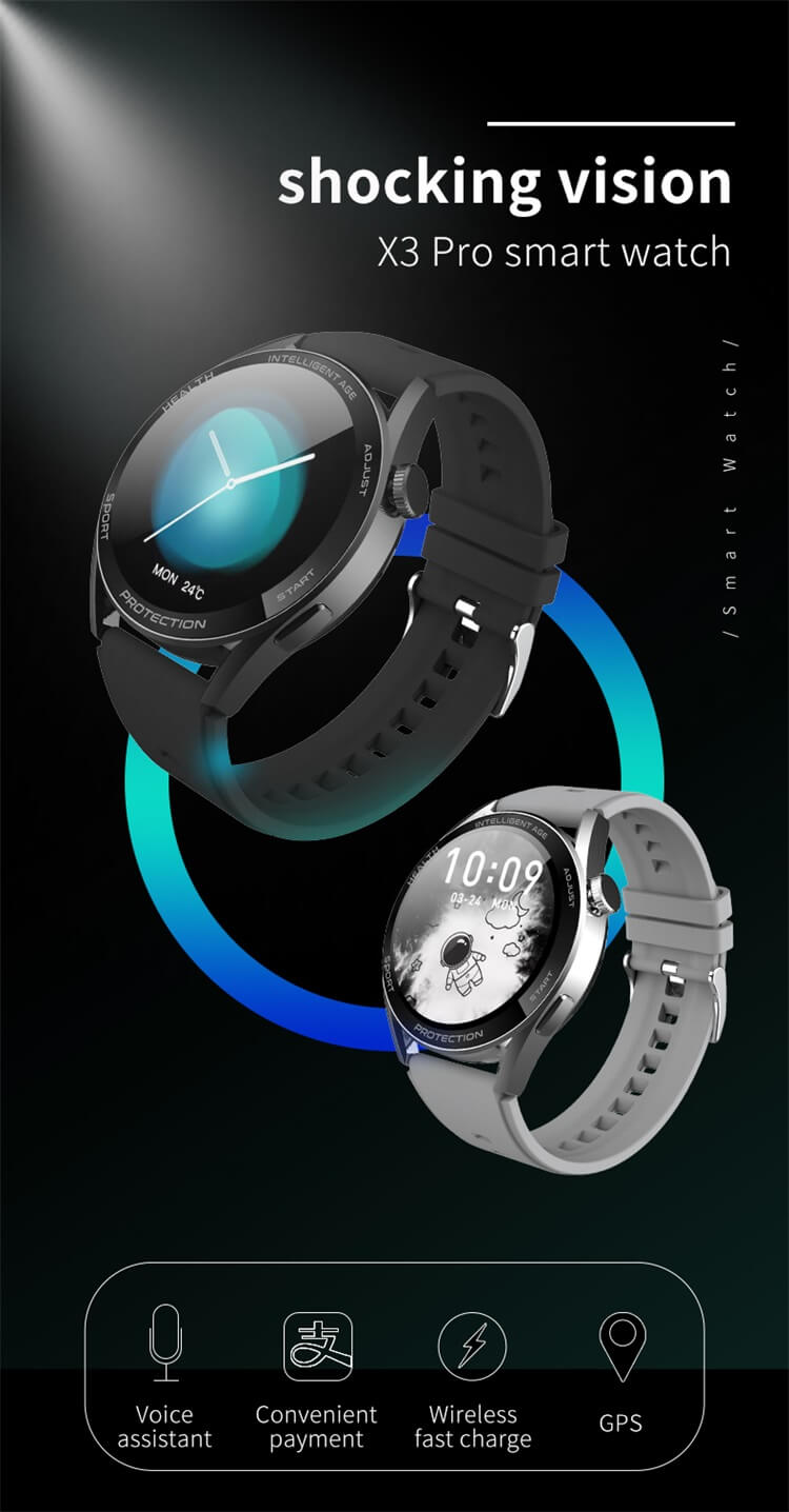 X3 Pro NFC Bluetooth Call IP67 Reloj inteligente de fitness resistente al agua-Shenzhen Shengye Technology Co., Ltd