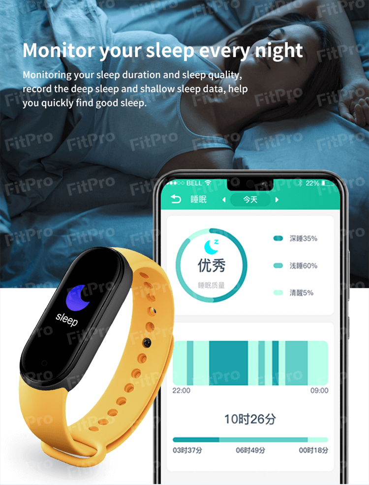 M7 Band Versión global Reloj Fitness Tracker Custom Smartwatch-Shenzhen Shengye Technology Co.,Ltd