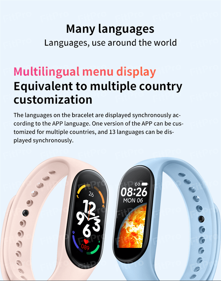 M7 Band Versión global Reloj Fitness Tracker Custom Smartwatch-Shenzhen Shengye Technology Co.,Ltd