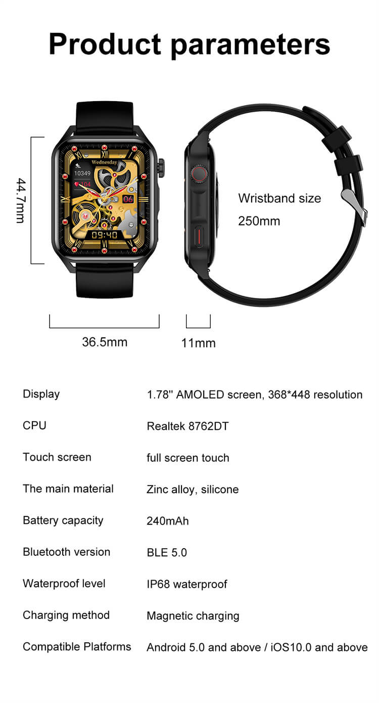 HK28 Оптовые спортивные часы SmartWatch с амоледовым экраном-Shenzhen Shengye Technology Co., Ltd