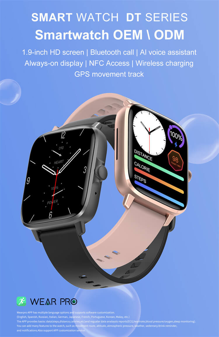 Đồng hồ thông minh tùy chỉnh DT102 AI Assistant Sport Reloj-Shengye Technology Co.,Ltd