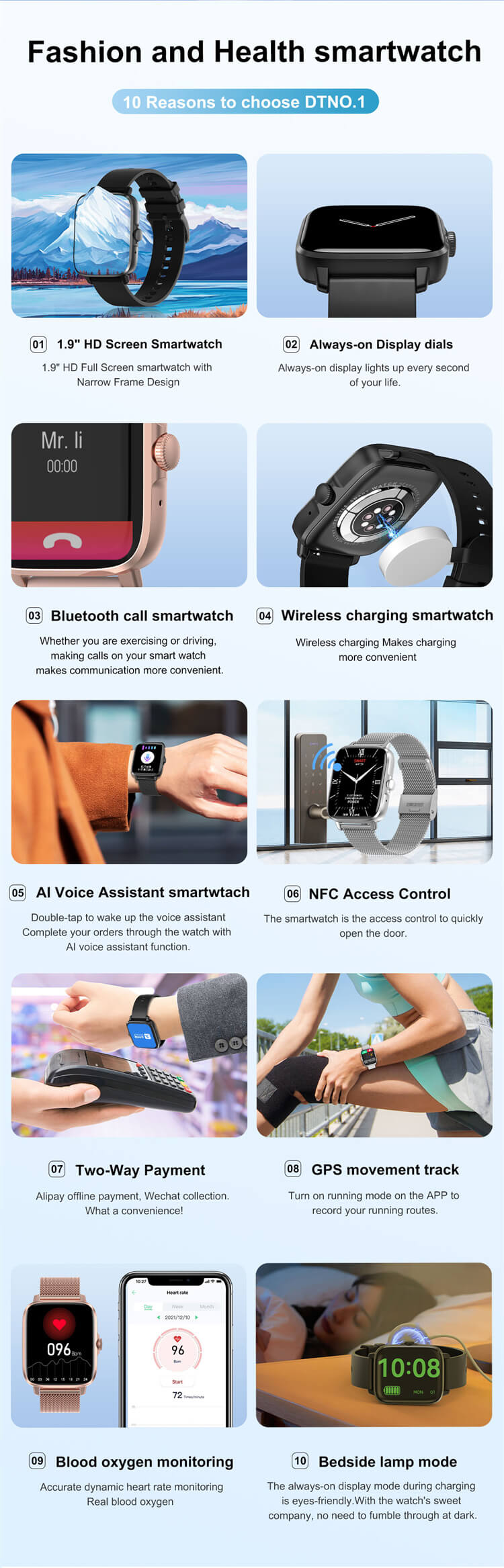 DT102 AI Assistant Sport Reloj Custom  Smart Watch-Shenzhen Shengye Technology Co.,Ltd