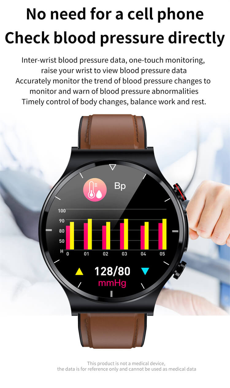 E88 ECG Monitoramento de temperatura corporal de oxigênio no sangue Relógio inteligente-Shenzhen Shengye Technology Co., Ltd