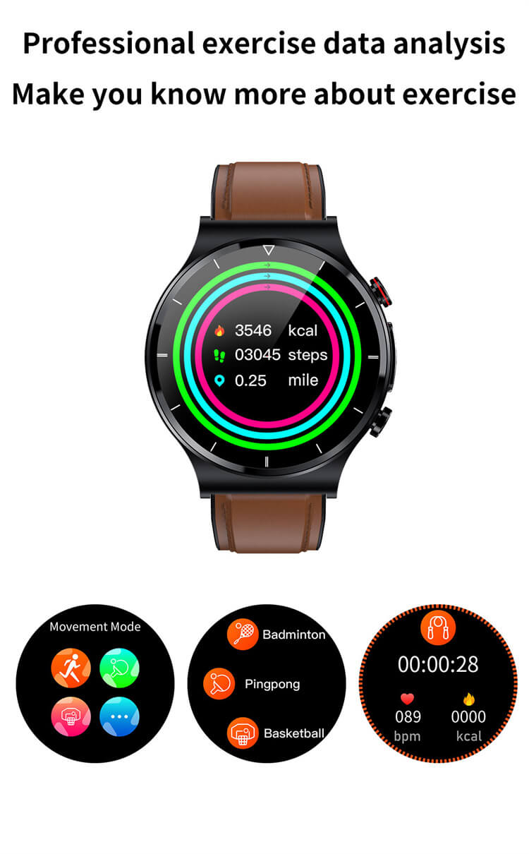 E88 ECG Blood Oxygen Body Temperature Monitoring Smart Watch-Shenzhen Shengye Technology Co.,Ltd