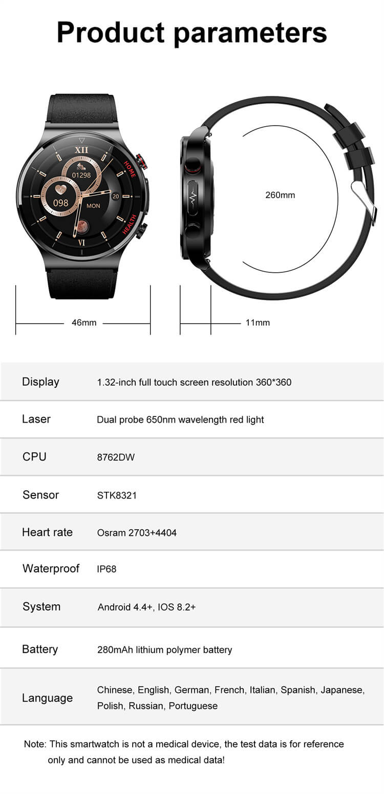 Proveedor mayorista de reloj inteligente con monitoreo de temperatura corporal E300-Shenzhen Shengye Technology Co., Ltd