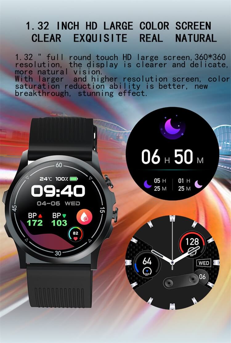 R2 Hava Pompası EKG Kan Basıncı Taşınabilir Fitness OEM Smartwatch-Shenzhen Shengye Technology Co.,Ltd