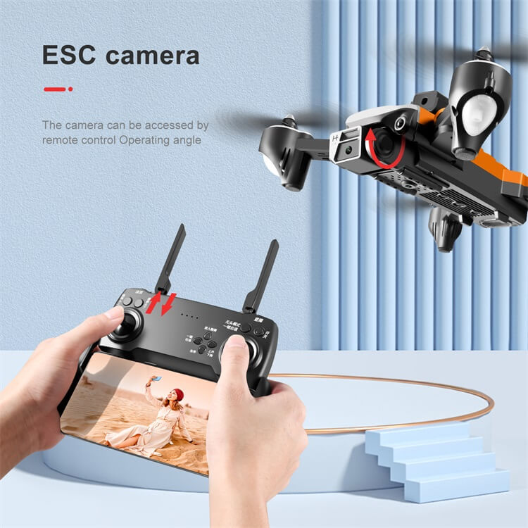 S97 China OEM 15 Minuten Flugzeit Langer Akku Vtol Smart Hover Einfache Steuerung Klappbarer ESC Video 4K HD Dual-Kamera-Kit RC-Drohne-Shenzhen Shengye Technology Co.,Ltd