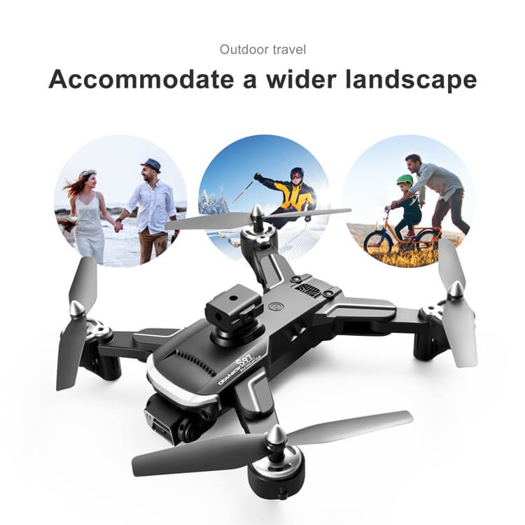 S97 China OEM 15 Minuten Flugzeit Langer Akku Vtol Smart Hover Einfache Steuerung Klappbarer ESC Video 4K HD Dual-Kamera-Kit RC-Drohne-Shenzhen Shengye Technology Co.,Ltd