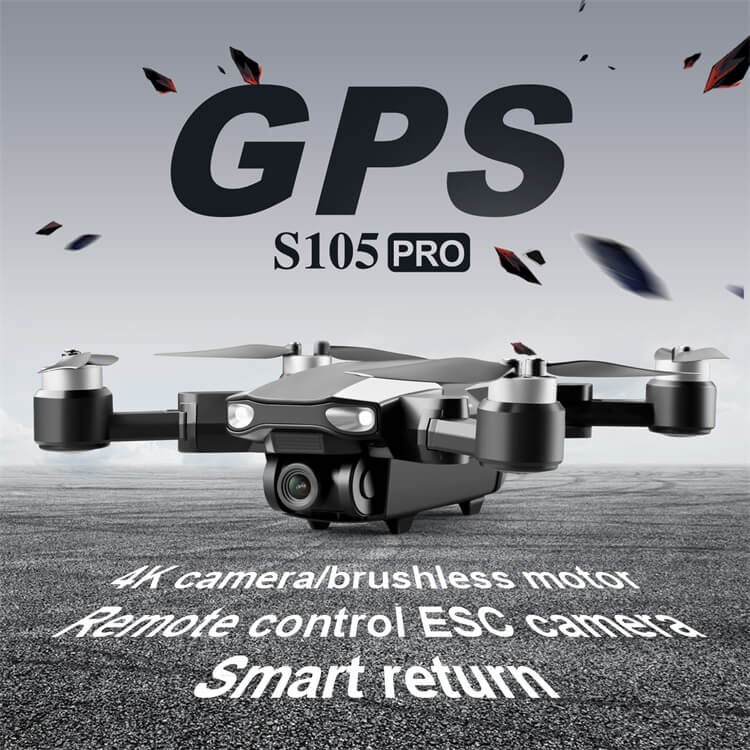 S105 25 Minutes Battery Life ESC 4K Camera Brushless Moter Waypoint Remote Control Smart Return GPS Drone-Shenzhen Shengye Technology Co.,Ltd