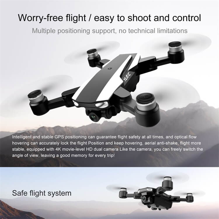 S105 25 minutes d'autonomie de la batterie ESC 4K Caméra Brushless Moter Waypoint Télécommande Smart Return GPS Drone-Shenzhen Shengye Technology Co., Ltd