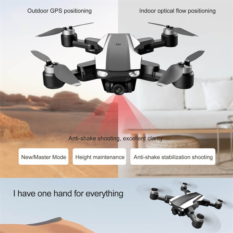 S105 25 minutos de duración de la batería ESC Cámara 4K Motor sin escobillas Waypoint Control remoto Retorno inteligente GPS Drone-Shenzhen Shengye Technology Co.,Ltd