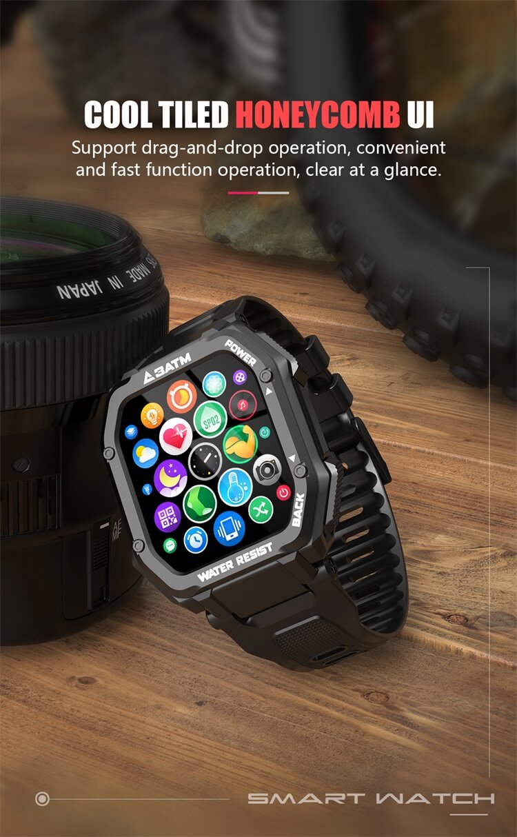 C16 Schermo da 1,7 pollici 3ATM Cinturini in silicone OEM impermeabili Fitness Smart Watch-Shenzhen Shengye Technology Co., Ltd