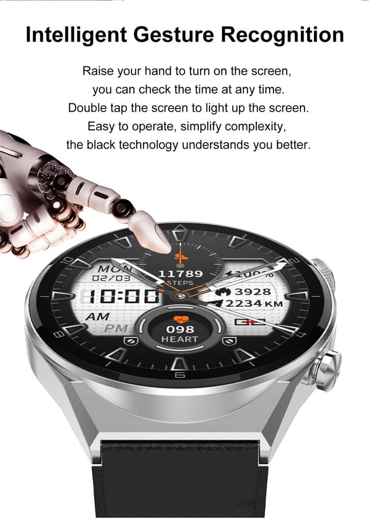 DT3 Pro Max Usine Personnaliser 1,45 pouce Écran Rond Smart Watch OEM Appareils Portables Personnalisés-Shenzhen Shengye Technology Co., Ltd