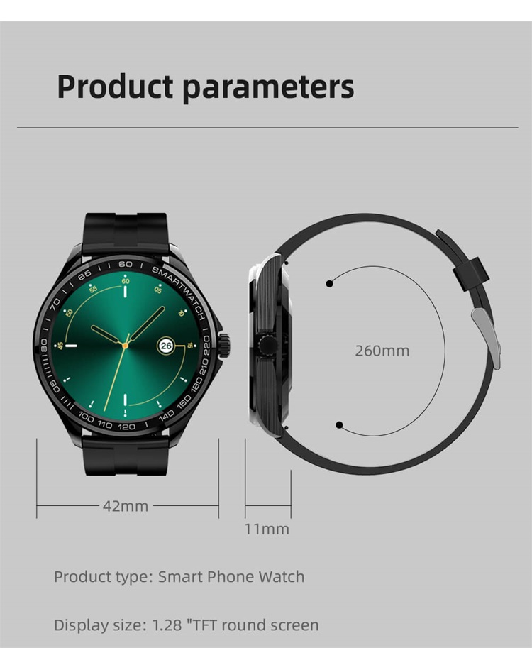 Usine de montre intelligente de mode à écran rond GW33 OEM-Shenzhen Shengye Technology Co., Ltd