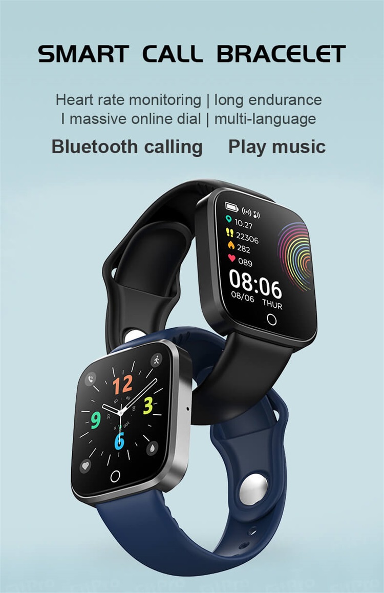 i8 Bluetooth Llamadas Monitoreo de frecuencia cardíaca Pulsera inteligente Reloj inteligente-Shenzhen Shengye Technology Co.,Ltd