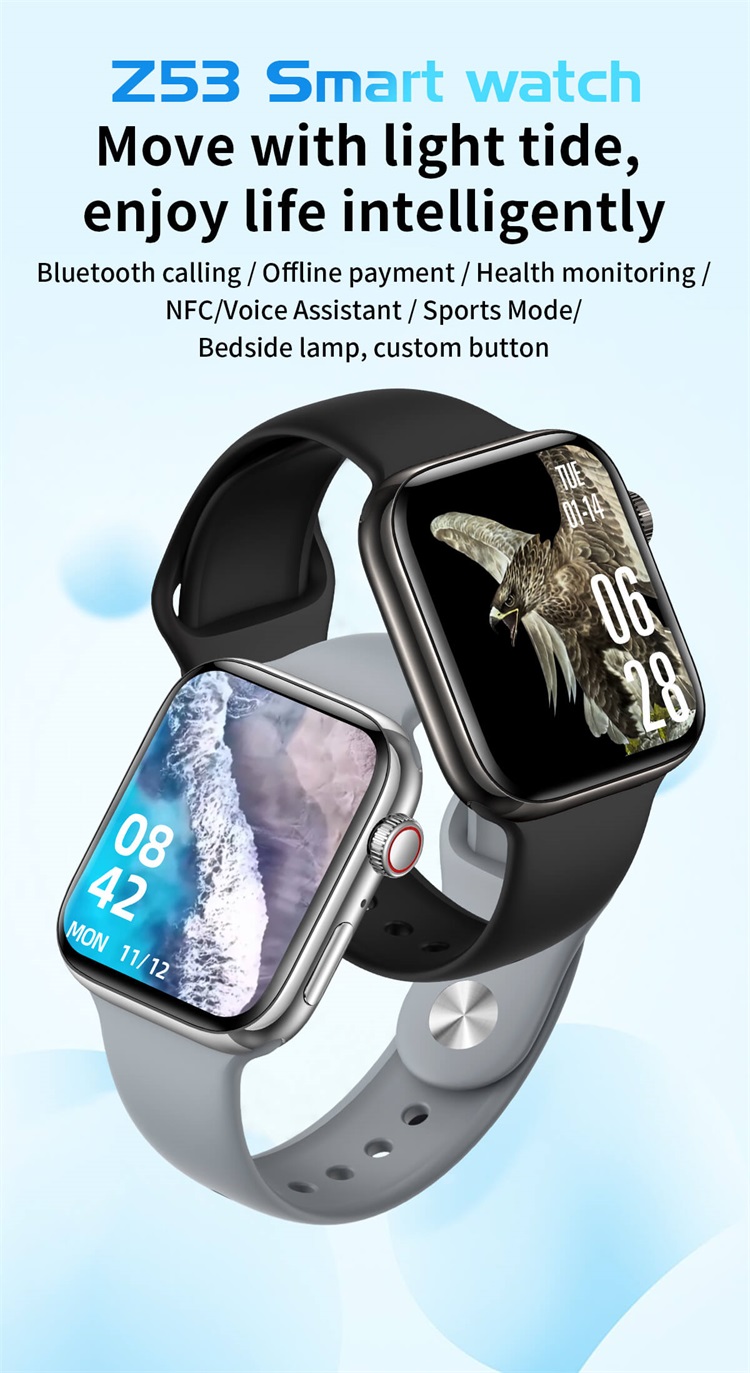 Z53 OEM ODM Design Montre intelligente pour téléphone Android iOS-Shenzhen Shengye Technology Co., Ltd