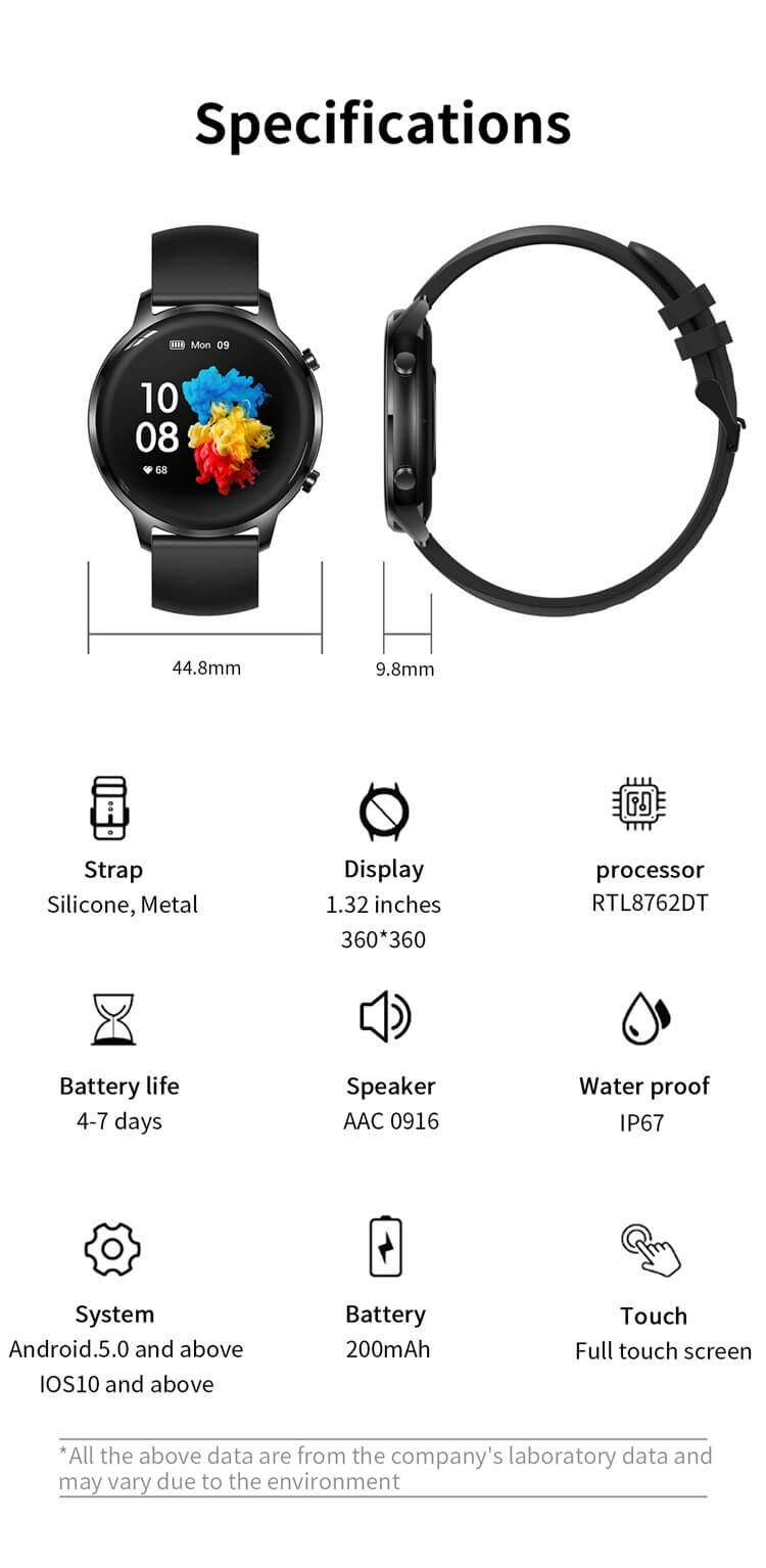 T18 OEM Heart Rate Monitor Tracker Steel Wrist Watches-Shenzhen Shengye Technology Co.,Ltd
