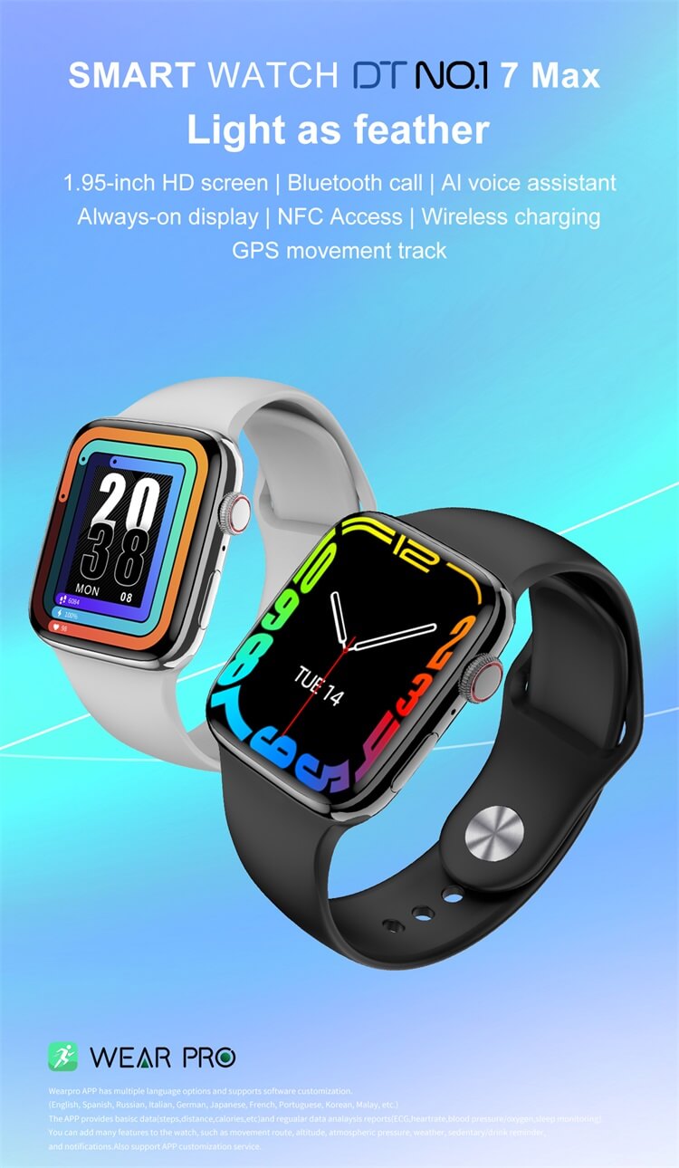 DT NO.1 7 Max Notificação Push Smart Watch Fornecedor de atacado - Shenzhen Shengye Technology Co., Ltd