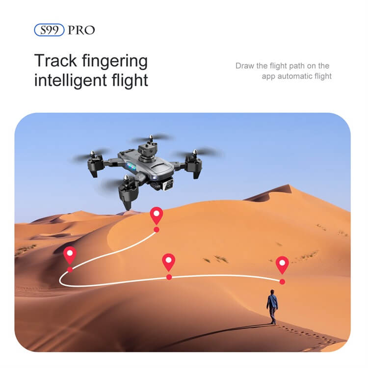 S99 Meilleure Qualité Drones Petit Mini Pliable Longue Portée RC Contrôle De Distance De Vol Moteur Wifi HD 4K Caméra Vidéo Drone-Shenzhen Shengye Technology Co., Ltd