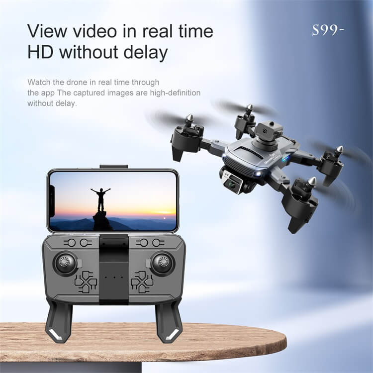 S99 legjobb minőségű drónok, kisméretű mini összecsukható, nagy hatótávolságú RC repülési távolságvezérlő motor Wifi HD 4K videokamera Drone-Shenzhen Shengye Technology Co., Ltd.