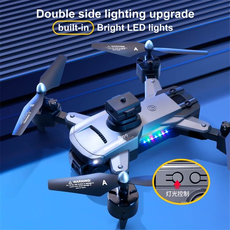 S99 Drones de la mejor calidad Pequeño Mini plegable de largo alcance RC Control de distancia de vuelo Motor Wifi HD 4K Cámara de video Drone-Shenzhen Shengye Technology Co., Ltd