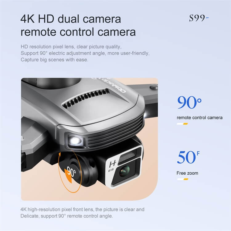 S99 Beste Qualität Drohnen Kleine Mini Faltbare Langstrecken-RC-Flugstreckensteuerungsmotor Wifi HD 4K-Videokamera-Drohne-Shenzhen Shengye Technology Co., Ltd