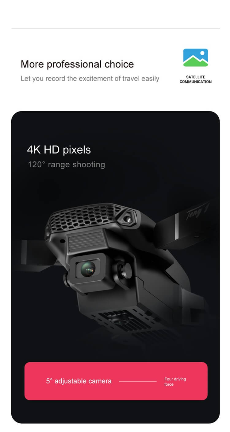 E88 Pro 13 minutos Batería voladora Largo alcance 4K Cámara dual Portátil Pequeño plegable RC Drone-Shenzhen Shengye Technology Co.,Ltd