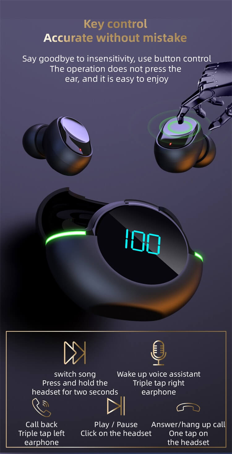 Y80 Precio barato Control táctil Juegos Auriculares impermeables-Shenzhen Shengye Technology Co.,Ltd