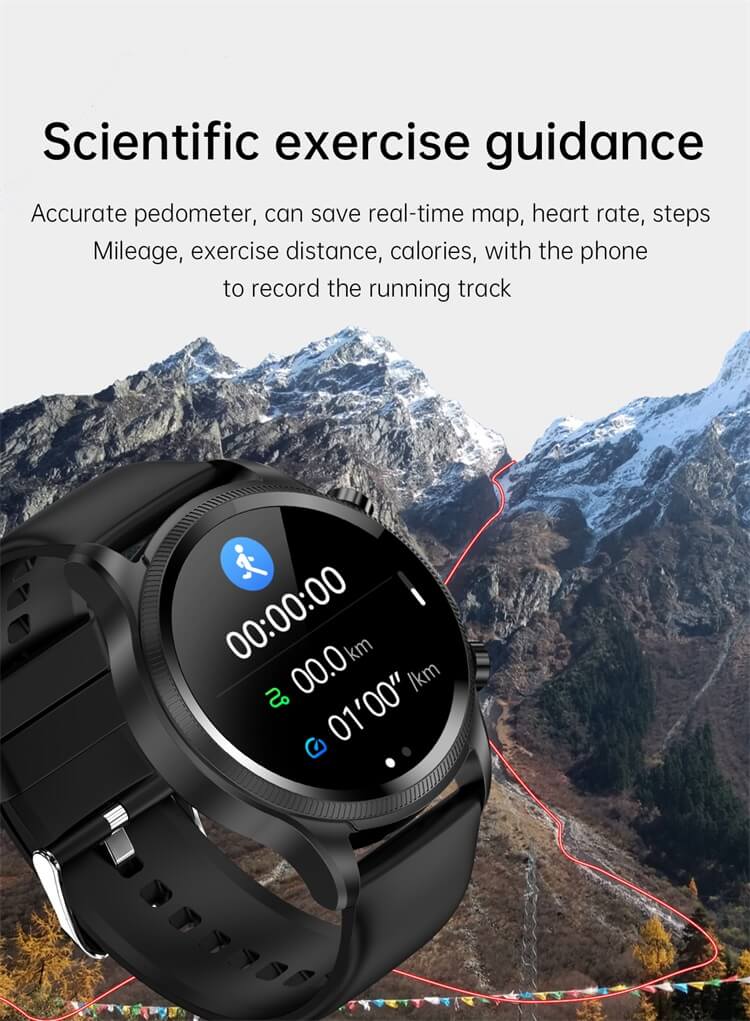 E400 Intelligent ECG Blood Glucose Health Watch 1.39 Inch HD Screen ECG Chest Patch Real Time ECG Analysis Smart Watch-Shenzhen Shengye Technology Co.,Ltd