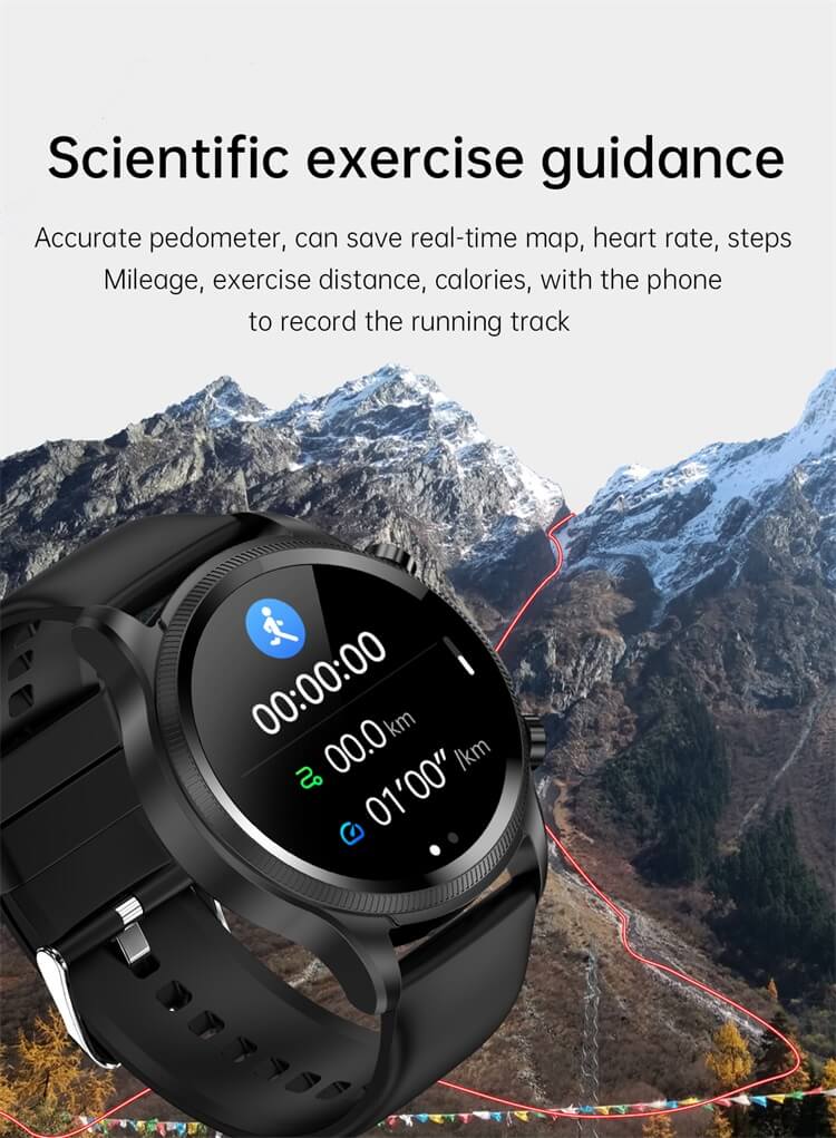 E400 Intelligent ECG Blood Glucose Health Watch 1,39 pouces HD Screen ECG Chest Patch Analyse ECG en temps réel Smart Watch-Shenzhen Shengye Technology Co., Ltd