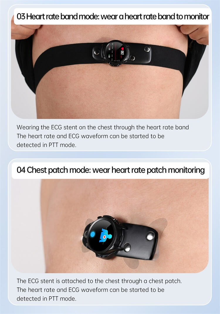 E400 Jam Tangan Kesehatan Glukosa Darah EKG Cerdas Layar HD 1,39 Inci Tambalan Dada EKG Jam Tangan Pintar Analisis EKG Waktu Nyata-Shenzhen Shengye Technology Co.,Ltd